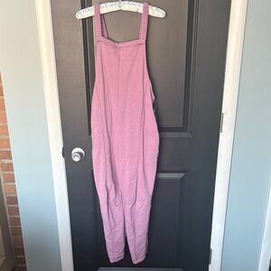 SO girls large 10/12 fleece overall with pockets